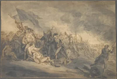 Study For The Death Of General Warren At Bunkers Hill