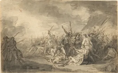 Study For The Death Of General Warren At The Battle Of Bunkers Hill