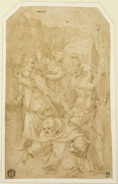 Study For The Death Of Saint Peter Martyr