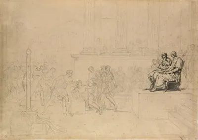 Study For The Execution Of The Sons Of Brutus