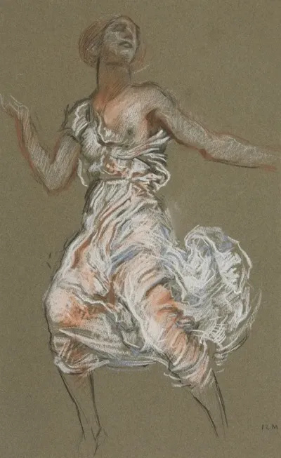 Study For The Figure Of 12 Noon In The Hours Ceiling Mural House Chamber Pennsylvania State Capitol At Harrisburg
