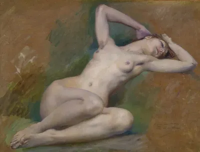 Study For The Figure Of Spring At Lopera Comique Paris