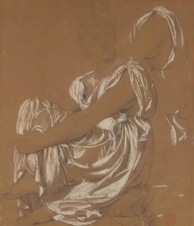 Study For The Figure Of The Iliad In The Apotheosis Of Homer