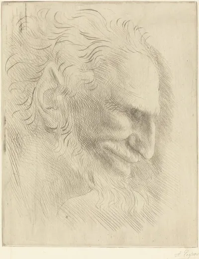 Study For The Head Of A Man Etude De Tete Dhomme