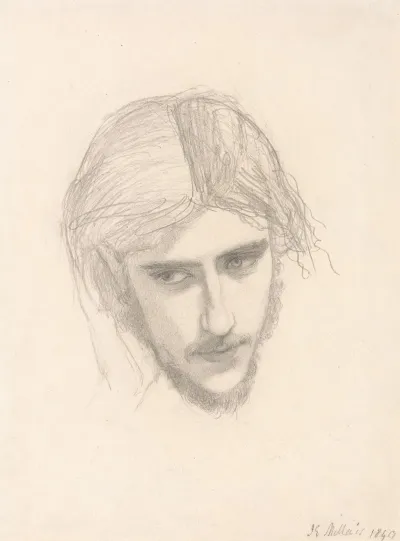Study For The Head Of Ferdinand In Ferdinand Lured By Ariel 2