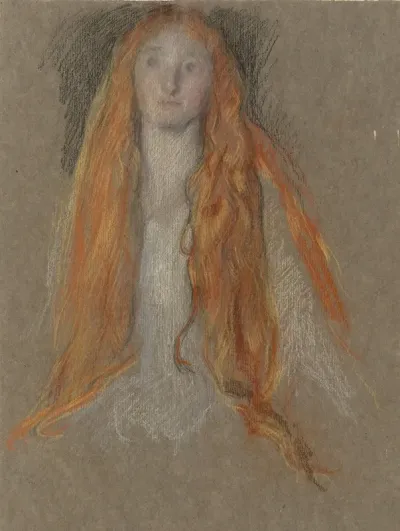 Study For The Head Of Ophelia In The Play Scene In Hamlet