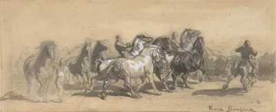 Study For The Horse Fair 2