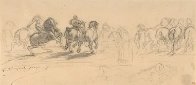 Study For The Horse Fair