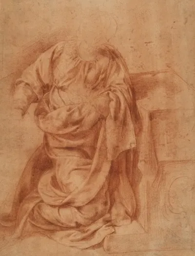 Study For The Kneeling Virgin