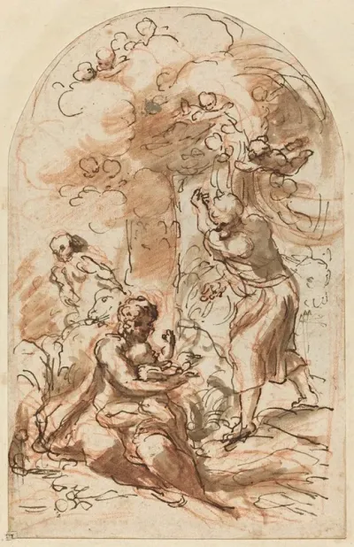 Study For The Madonna Della Scodella Recto