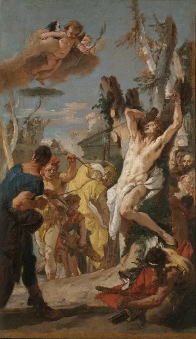 Study For The Martyrdom Of Saint Sebastian For The Augustinian Monastery At Diessen Germany