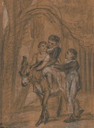 Study For The Oil Painting The Children Of Theophilus Levitt Esquire