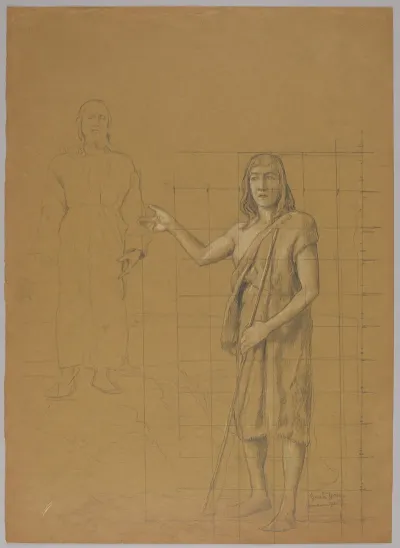 Study For The Painting The Baptism Of Jesus