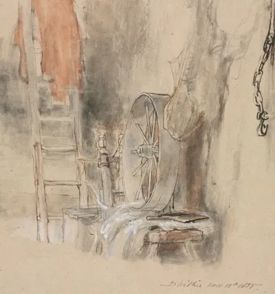 Study For The Peep O Day Boys Cabin In The West Of Ireland The Sleeping Whiteboy