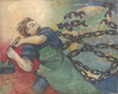 Study For The Poster The Great October Socialist Revolution