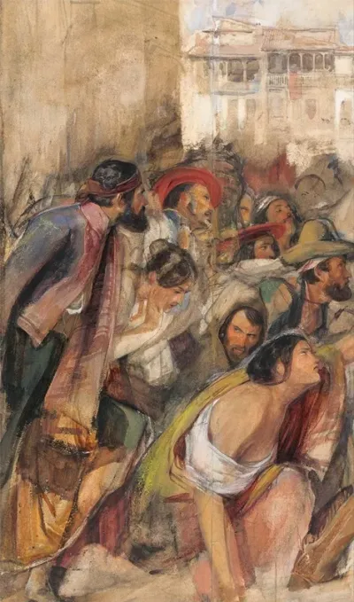 Study For The Proclamation Of Don Carlos