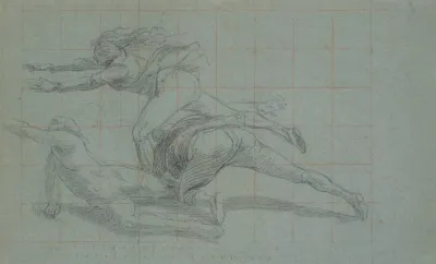 Study For The Siege Of Gibraltar Three Figures