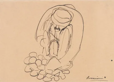Study For The Street Pavers Man Laying Paving Stones