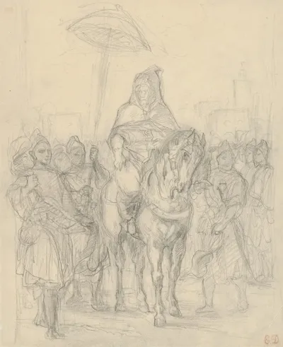 Study For The Sultan Of Morocco And His Entourage 3