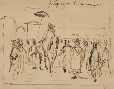 Study For The Sultan Of Morocco And His Entourage