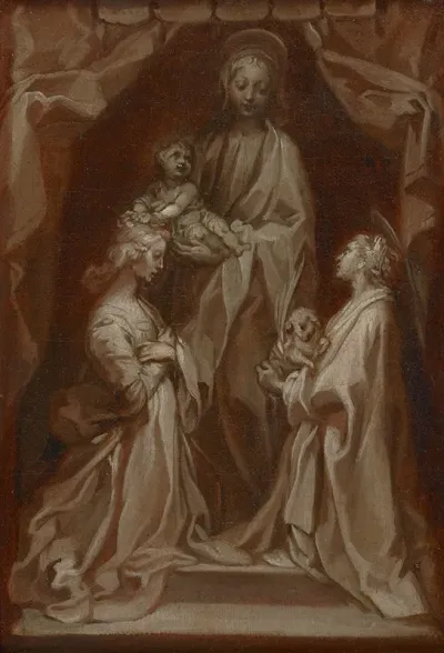 Study For The Virgin And Child With Saints Cecilia And Agnes