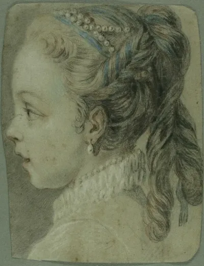Study Head Of A Young Girl Facing To The Left