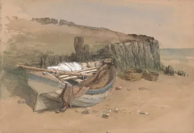 Study Of A Beached Fishing Boat