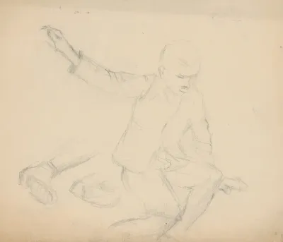 Study Of A Boy In Movement