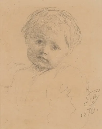 Study Of A Childs Head