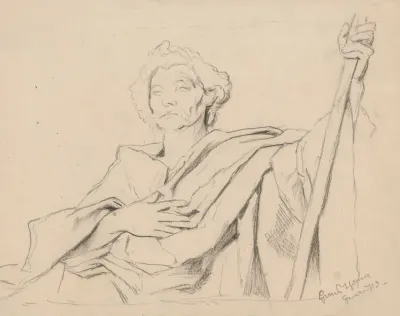 Study Of A Costume For The Figure Of King Gambrinus