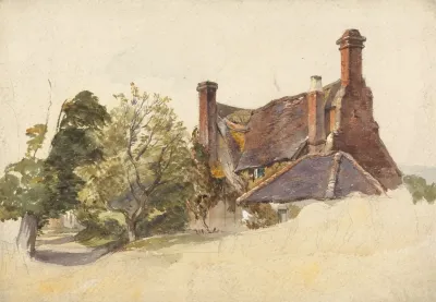 Study Of A Cottage By A Lane 2