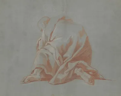 Study Of A Draped Figure 4