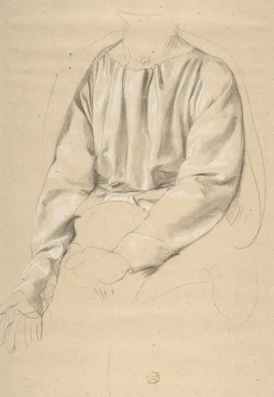 Study Of A Draped Torso