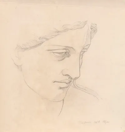 Study Of A Face From The Sculpture Of Venus Of Arles