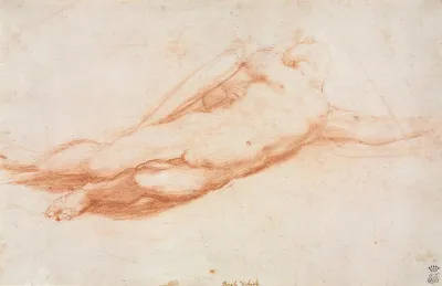 Study Of A Fallen Soldier Possibly The Conversion Of Saul Recto