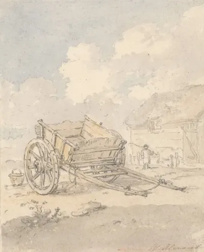 Study Of A Farm Cart