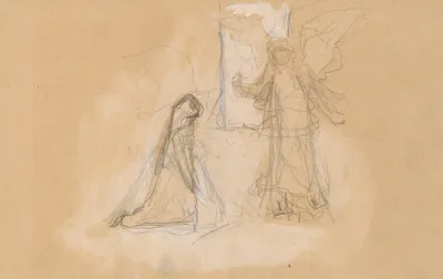 Study Of A Figure From Behind Recto