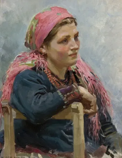 Study Of A Girl Aniela Franczak