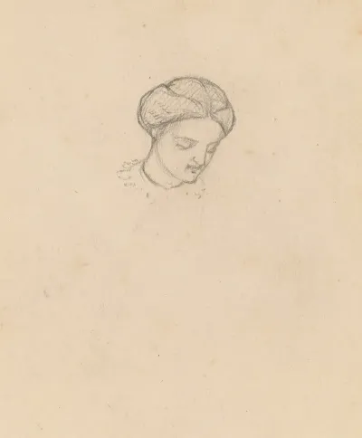 Study Of A Girls Head 2