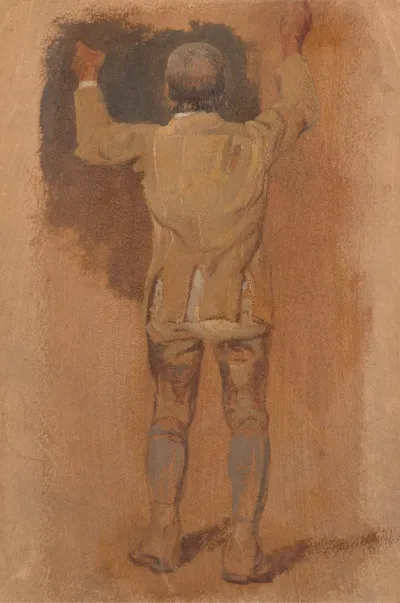 Study Of A Groom Seen From Behind