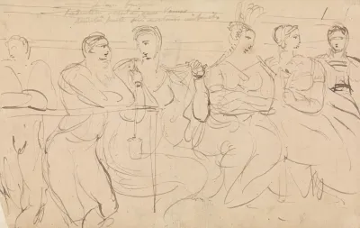 Study Of A Group Of People Talking