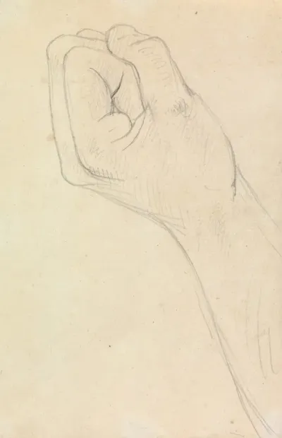 Study Of A Hand Balled Into A Fist