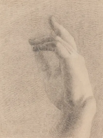 Study Of A Hand Recto