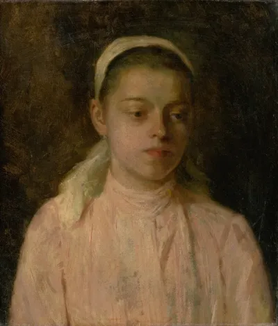 Study Of A Head Of Peasant Girl