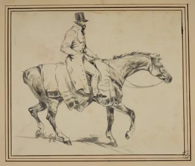 Study Of A Horse Rider