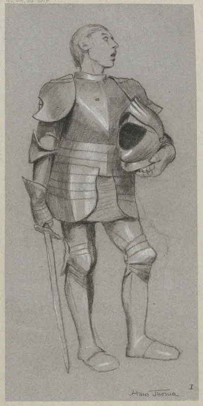 Study Of A Knight In Armour
