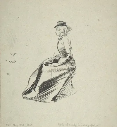 Study Of A Lady In A Riding Habit