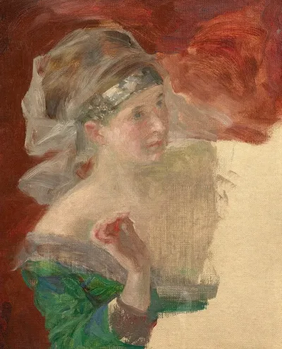Study Of A Lady In Historical Costume