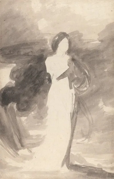 Study Of A Lady Standing