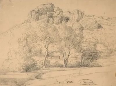 Study Of A Landscape Hyeres